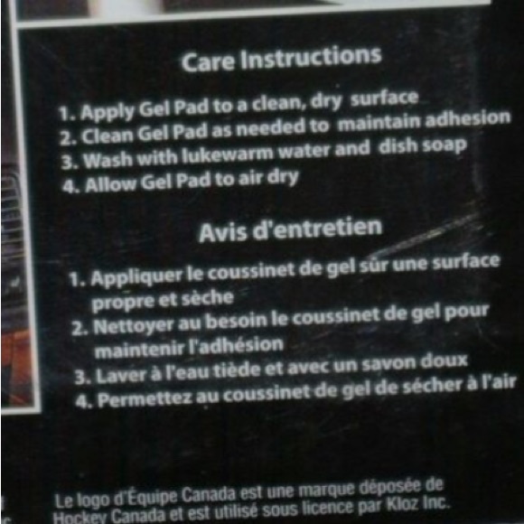 Anti Slip Mat - NHL Team Canada Magnetic Gel Pad - Picture 11 of 12